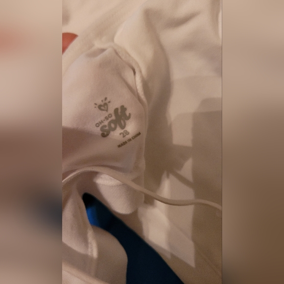 Lot of 3 justice girls training bras - ultra soft size 28 youth strapped white - Picture 4 of 5